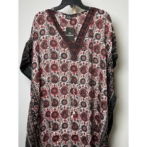 Paisley floral geo Kaftan Dresses for Women Beach Coverups, One Size Kaftans